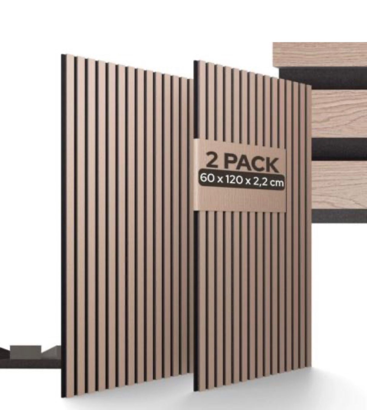 Sonstiges Zubehör: Akustikpaneele 2er Set - wallnuss – Neu und originalverpackt aus Amriswil von JaJa-Express