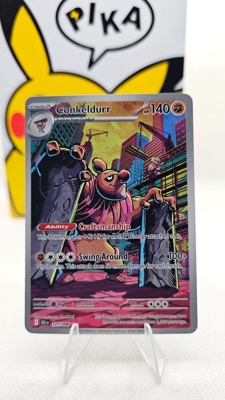 Pokémon Carte collezionabili: Conkeldurr BLK 127/086 EN – Usato da Rheineck venduto da Pinia03