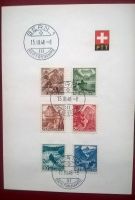 Schweiz 1948 Satz Freimarken Landschaften 1.Tagsstempel