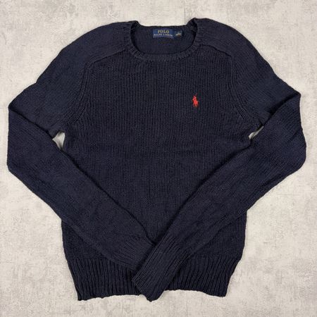 Pull maille Polo Ralph Lauren bleu marine - Taille XS