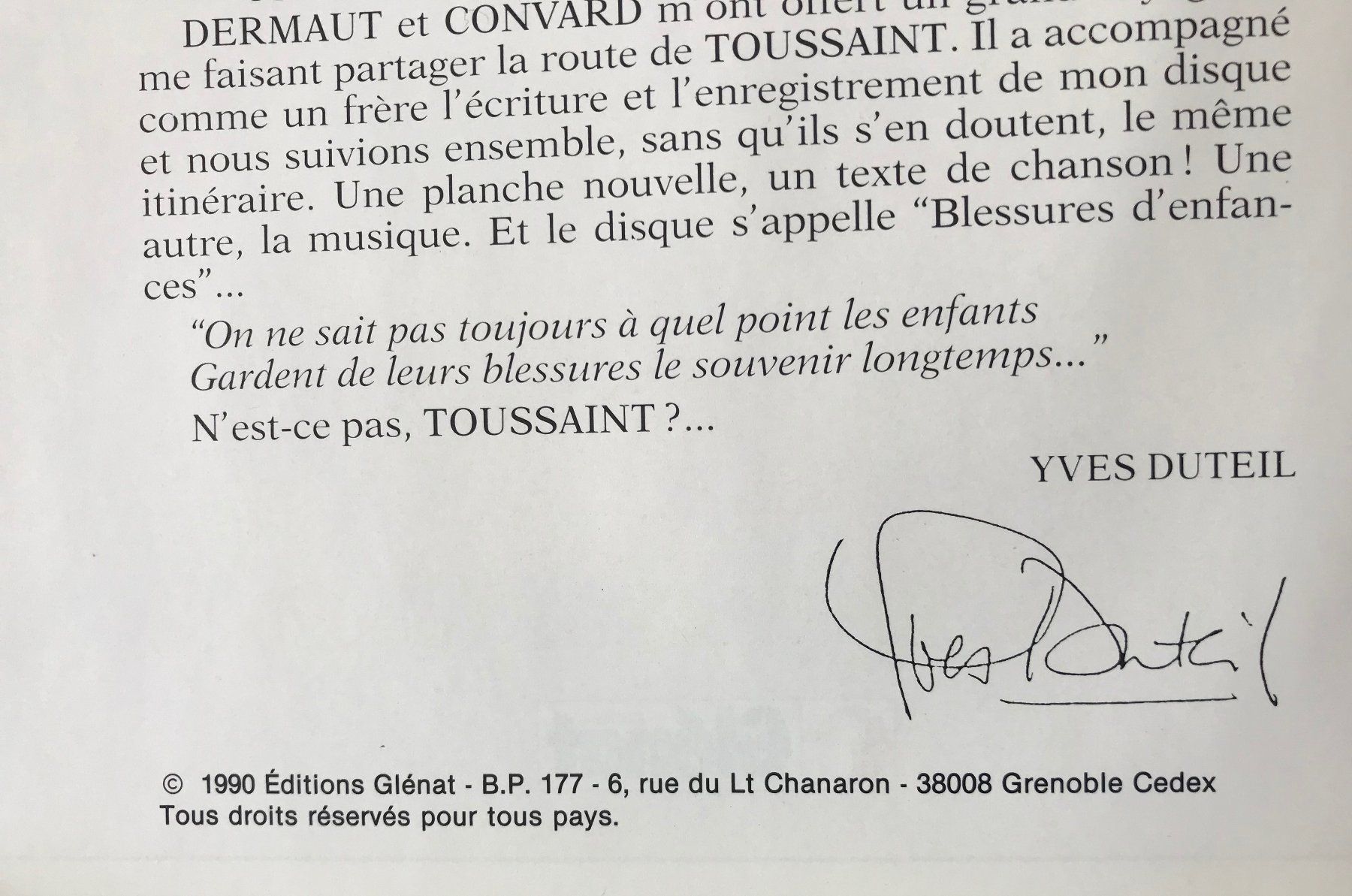 Fumetti: SOUVENIRS DE TOUSSAINT - 1. GOBE-MOUCHE – Usato da Commugny venduto da MCapital 2