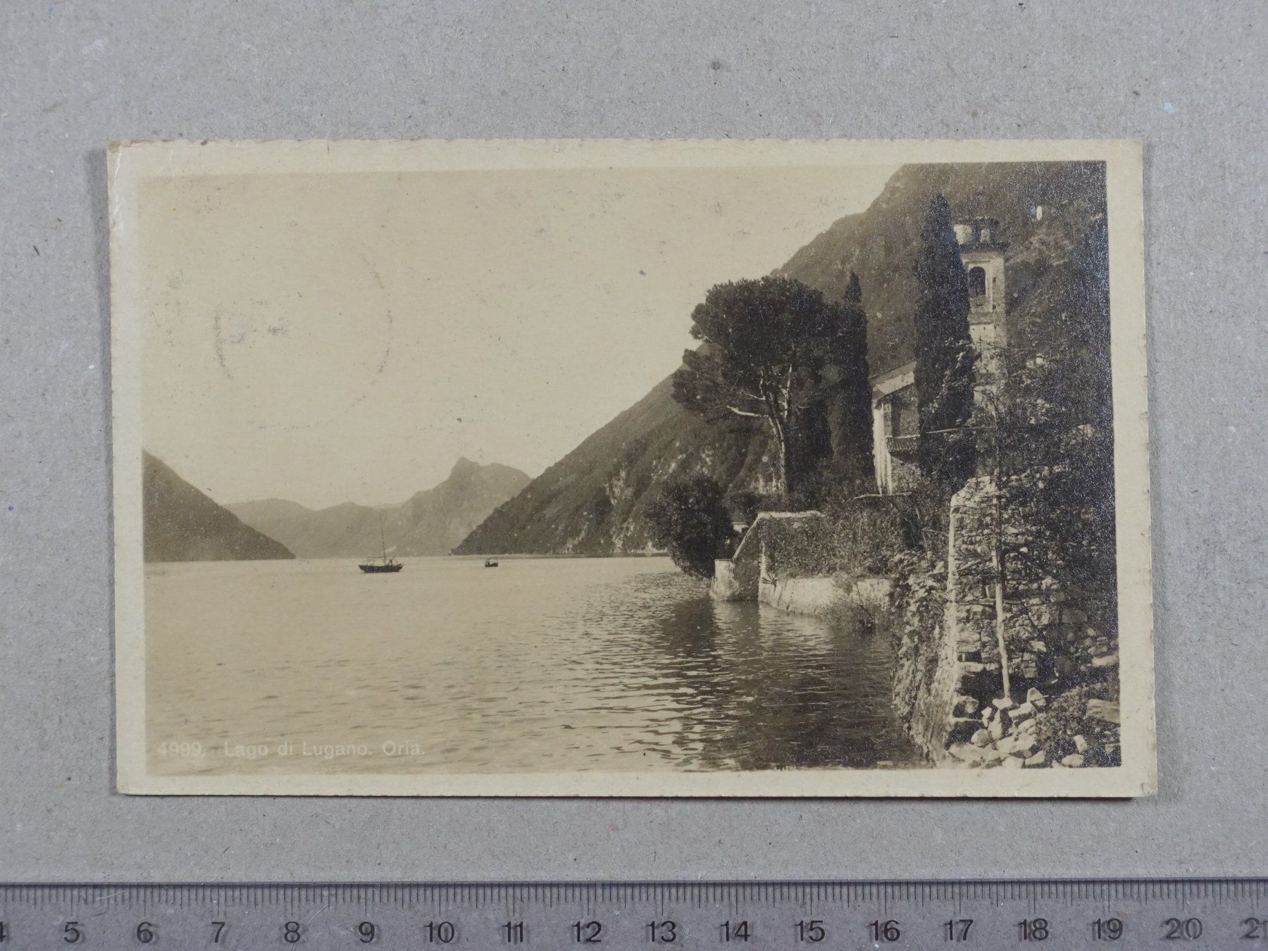 Ansichtskarten: Lugano, 1913, Gandria – Gebraucht aus Lenzburg von fh1