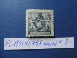 FL 1921 Nr. 49A ungestempelt *