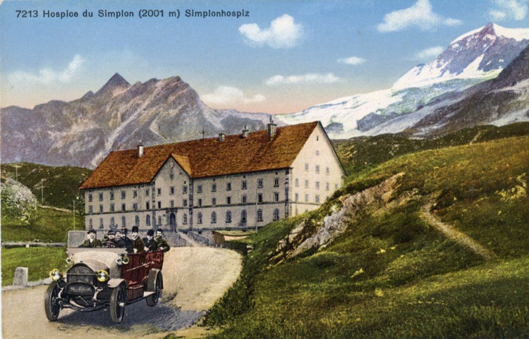 Cartoline postali: Simplon - Hospiz,  -Kulm & -Strasse  VS -  5  diverse Karten – Usato da Brig venduto da Valcards54 2