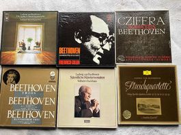 Lot de 6 coffrets disques vinyl 33 T de musique classique
