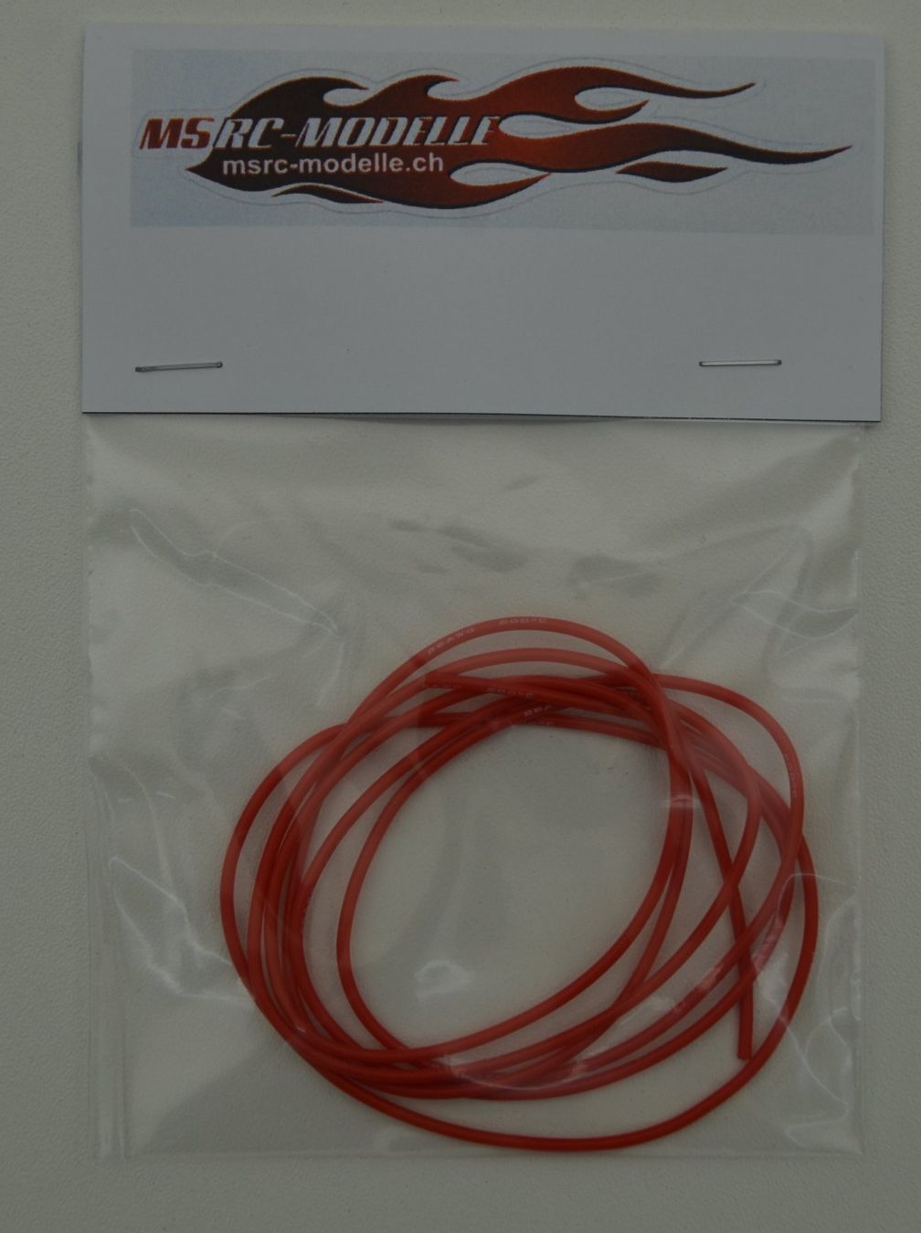 RC Modellbau: Silikonkabel Kupferlitze AWG26 1m Rot – Neu und originalverpackt aus Rüti von MSRCModelle