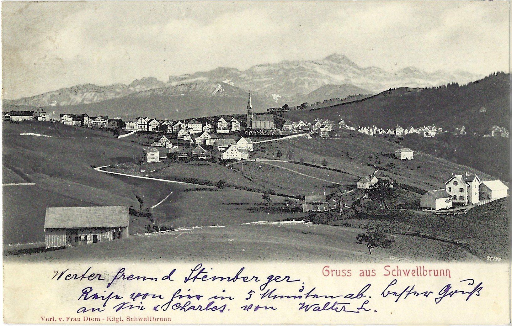 Cartes postales: Gruss   aus   Schwellbrunn – D'occasion à Bütschwil par Jackson1A