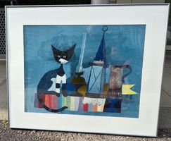 Katzenbild von Rosina Wachtmeister