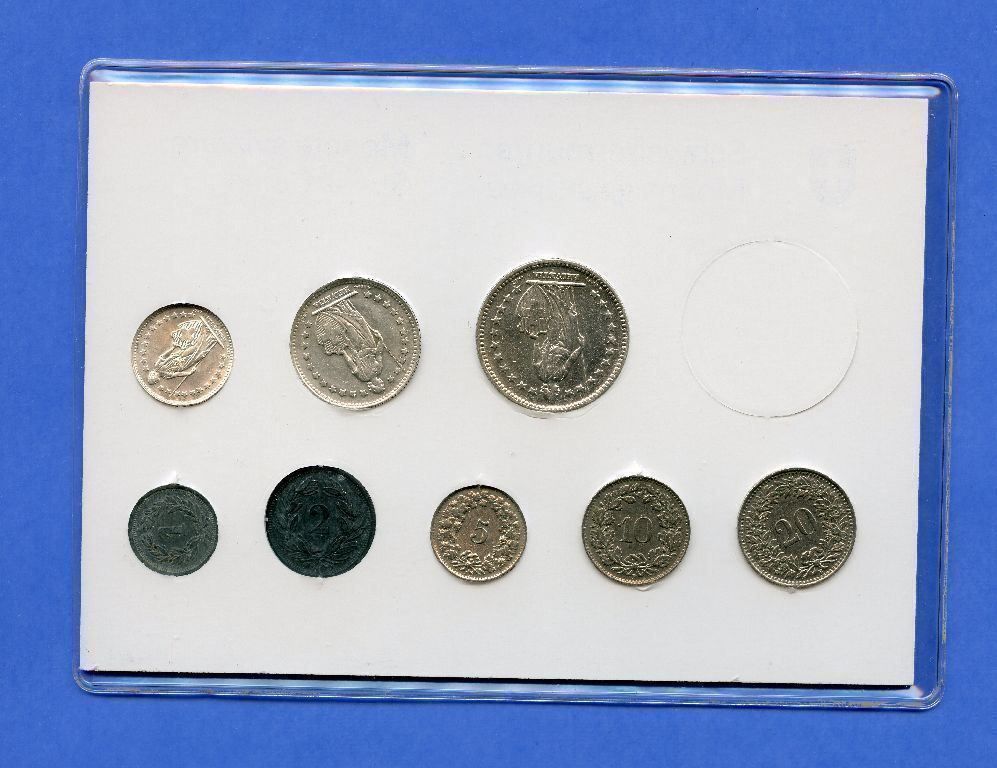 Tutti le monete: (1504) Münzsatz 1945 Silber – Usato da Rüthi (Rheintal) venduto da erdnuessli1 1
