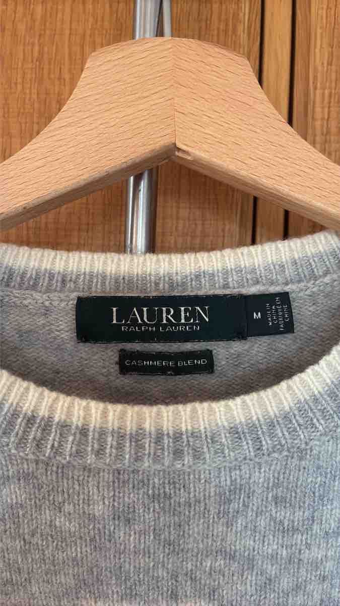 Ralph Lauren Pulls & Sweat-shirts: RALPH LAUREN Kaschmir-Pullover, hellgrau, Gr. M (S) – Neuf (Voir description) à Hägglingen par jac_smp9 2