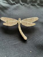 Broche strass- grand papillon  8x4 cm