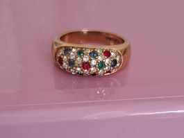 RING MIT VERSCHIEDENE STEINE 16mm.