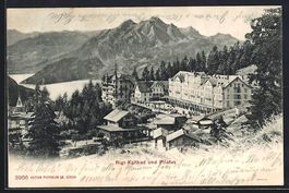 AK Rigi-Kaltbad, Hotel mit Pilatus, 1904