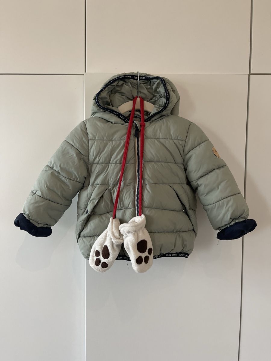 Jacken & Mäntel: Winterjacke 86 cm mit Fäustlingen Junge oder Mädchen – Gebraucht aus Schlieren von Keluwei