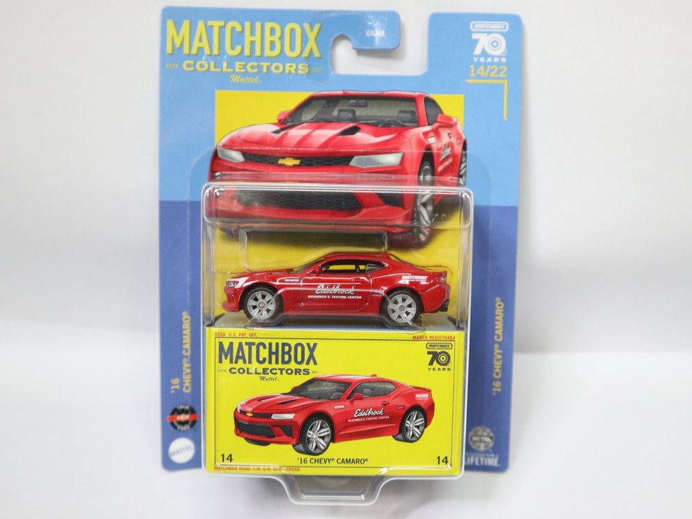 Matchbox 2016 Chevrolet Camaro Edelbrock Collectors 70 Jahre (Neu und ...