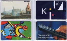 4 ungebrauchte Telefonkarten aus Deutschland
