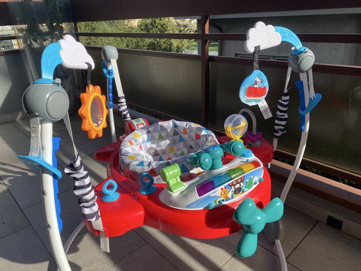 Sdraiette & Sdraiette a dondolo: Baby Einstein Sky Explorers 2-in-1 Activity Jumper – Usato da Ascona venduto da psv_6psj 1