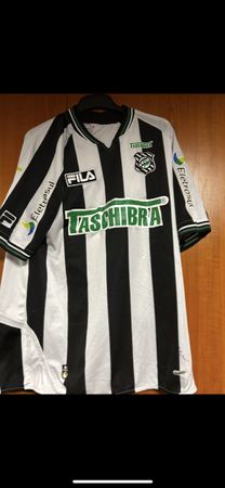 Maillot de football vintage Fila noir et blanc Taille L