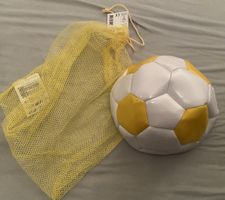 Fussball mit Netz gelb- neu