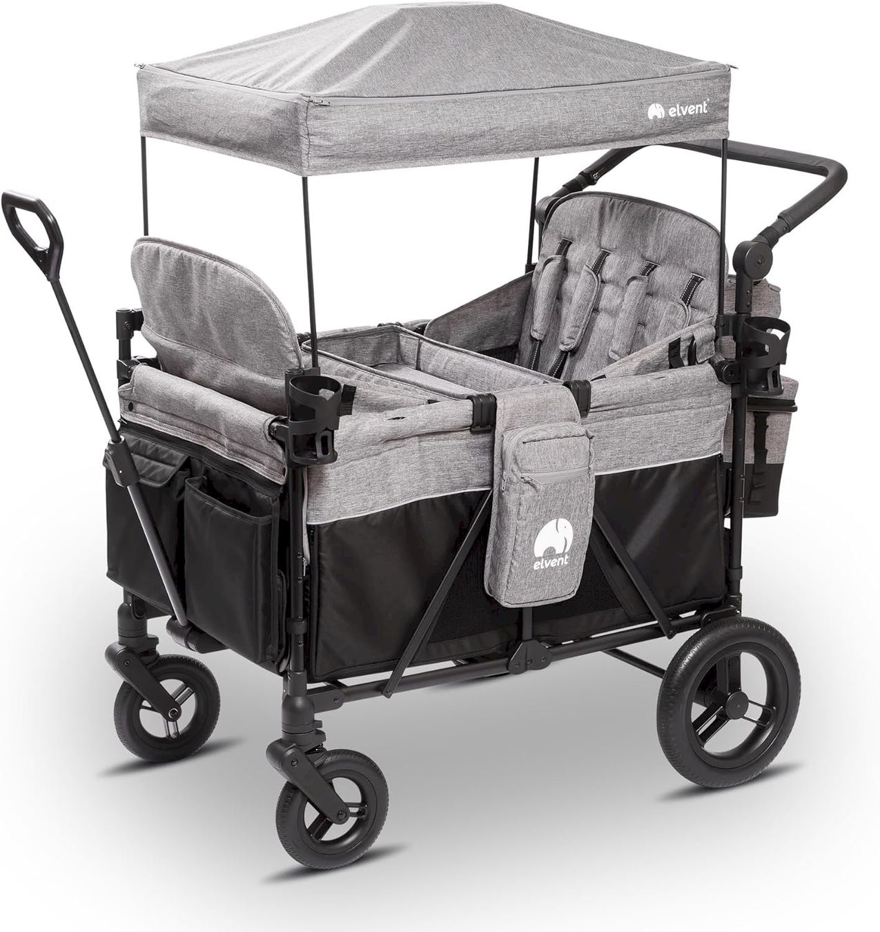 Fahrzeuge für Kinder: elvent ComfortPlus 4 Bollerwagen grau – Neu und originalverpackt aus Bottighofen von zaap
