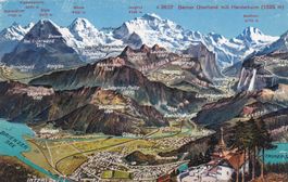 Berner Oberland Harderkulm Intrelaken Panorama