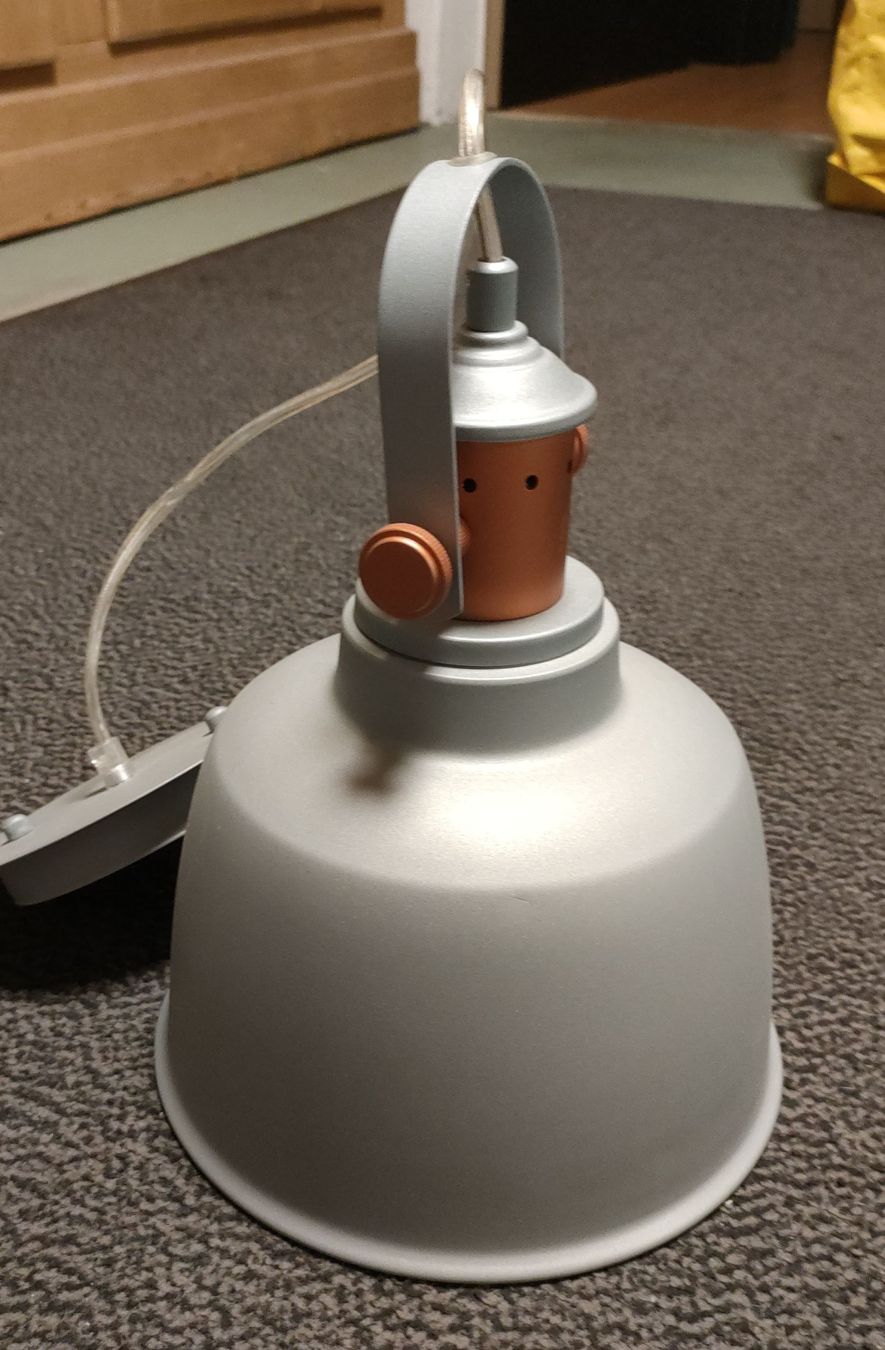 Lampade: Hängeleuchte grau Industrielampe gebraucht – Usato da Thayngen venduto da Pepe008