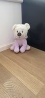 Peluche ours déguisé en licorne violette 