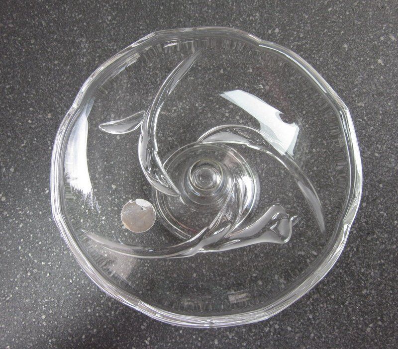 Ciotole: Dekorative Glas Sockelschale, Tafelaufsatz – Usato da Bischofszell venduto da raika 2