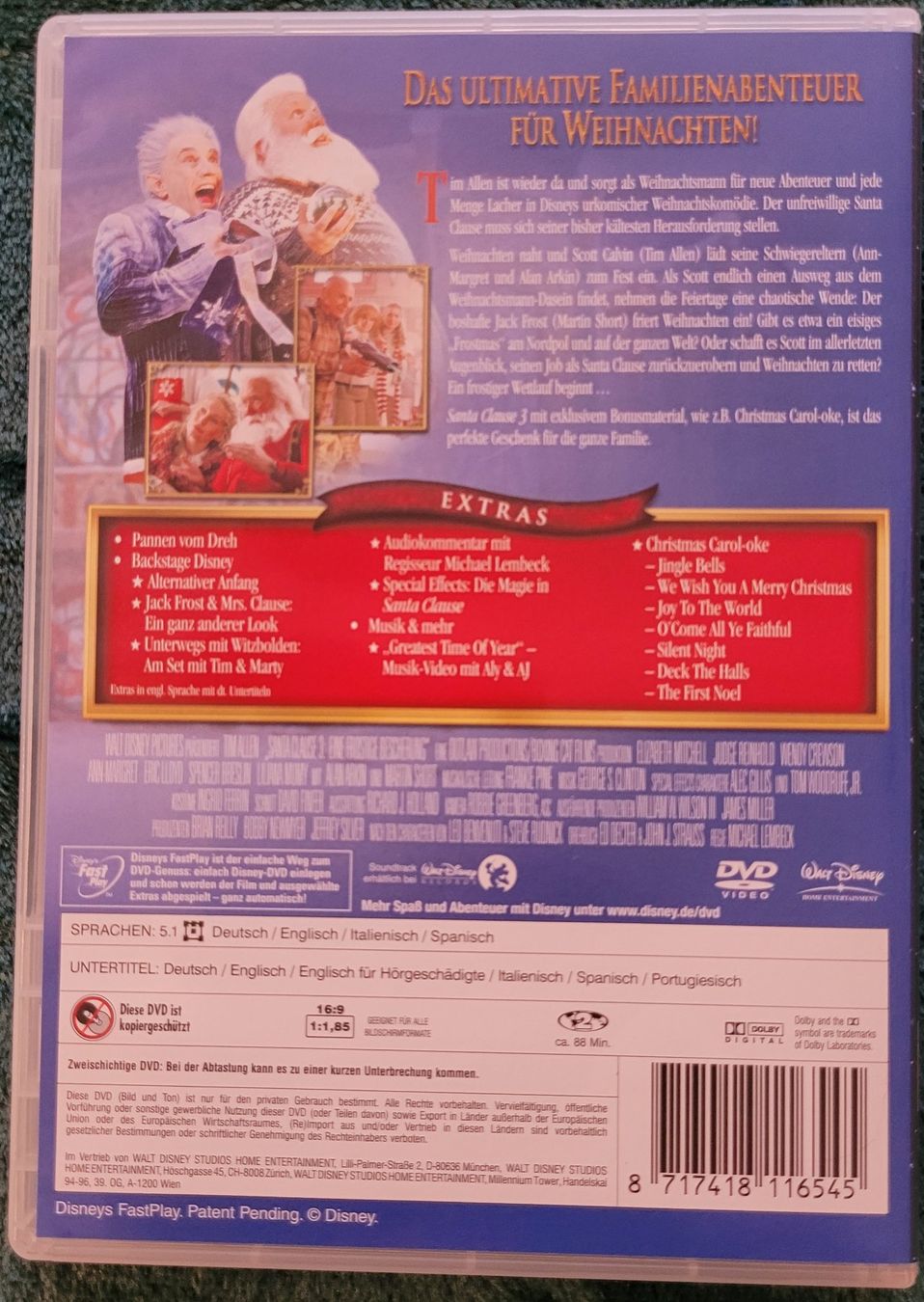 Tutti i DVDs: SANTA CLAUSE - Disney Geschenkbox mit 3 DVD's – Usato da Würenlos venduto da Felisha 9