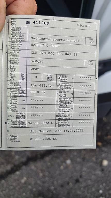 Rimorchi: auto anhänger – Usato da Oberriet venduto da Tom9019 3