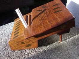Zigarettenspender  als Klavier mit ( Intarsien Holz Messing)