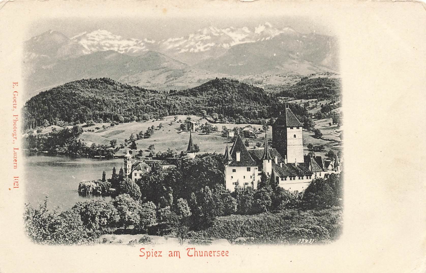 Ansichtskarten: Spiez am Thunersee – Gebraucht aus Schwyz von Seffi56