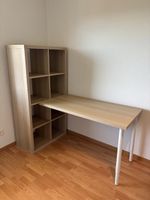 Schreibtisch 120x60 mit Regal kombiniert