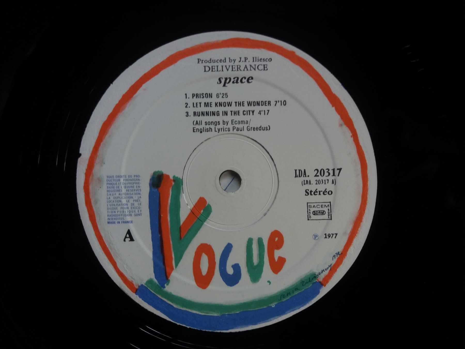 Dischi in vinile: LP (Space) Deliverance – Usato da Meyrin venduto da toutatis 5