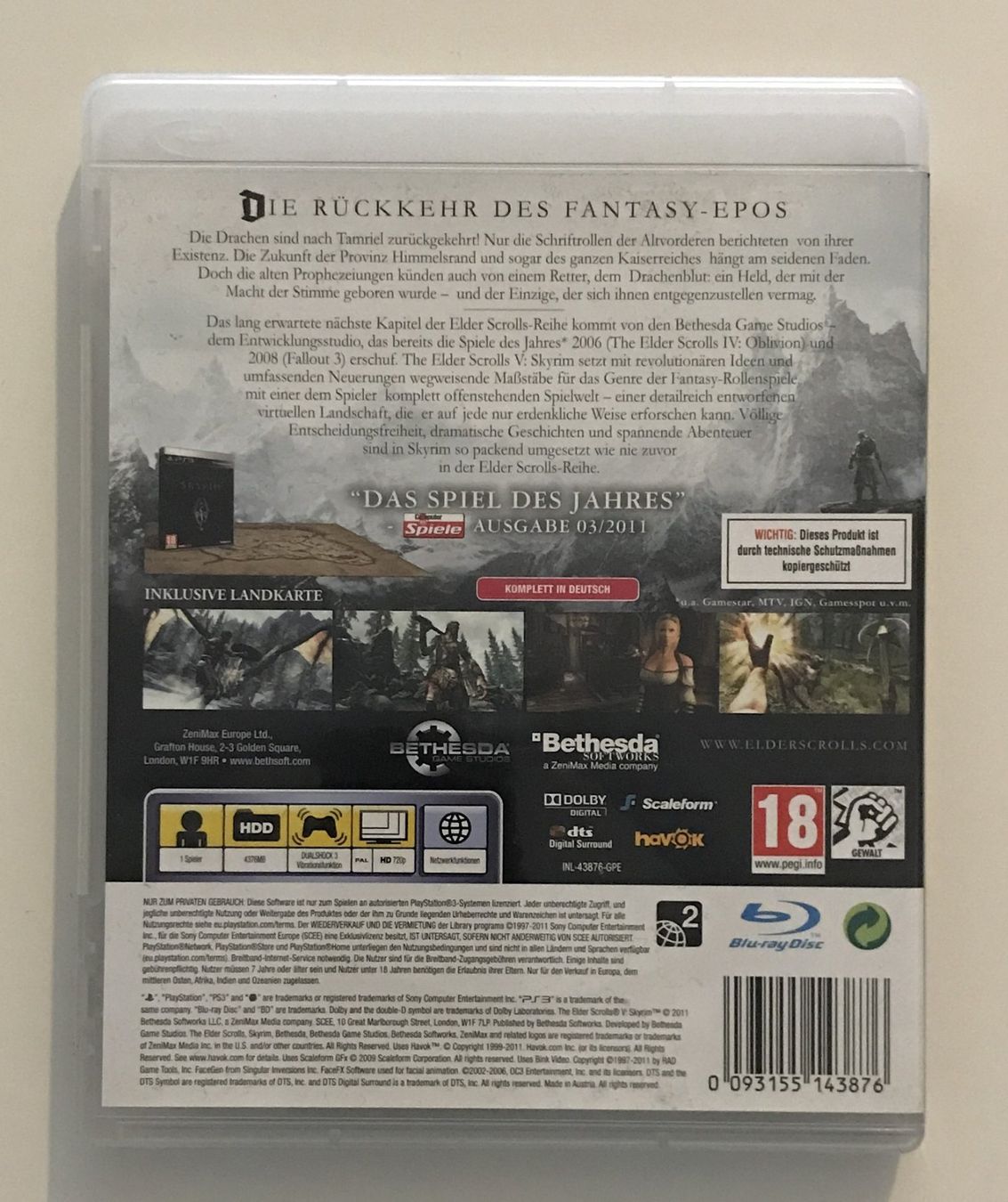 Giochi: PS3 - The Elder Scrolls V: Skyrim  – Usato da Allschwil venduto da Bullach 2