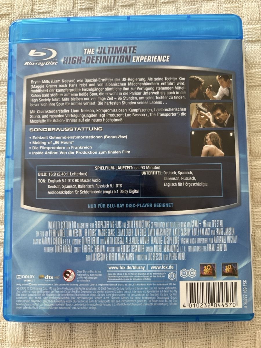 Alle DVDs: 96 hours taken trilogie bluray – Gebraucht aus Oberentfelden von Rabaelikus 1