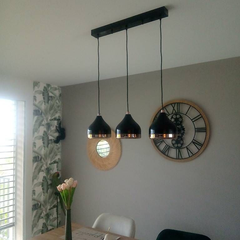 Lampade: Lampe suspension tendance noir et rosé – Usato da Colombier NE venduto da Ladym3 3