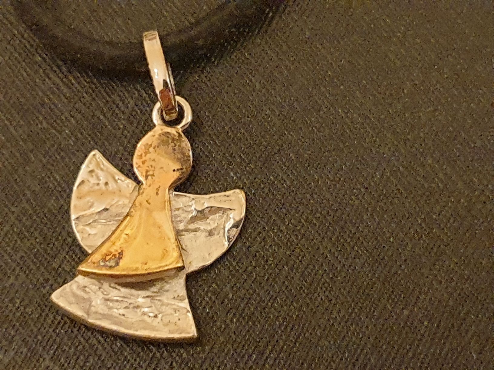 Anhänger: Pendentif argent&plaque or, 925, avec cordon – Neu (gemäss Beschreibung) aus Neuchâtel von Verenas12 2