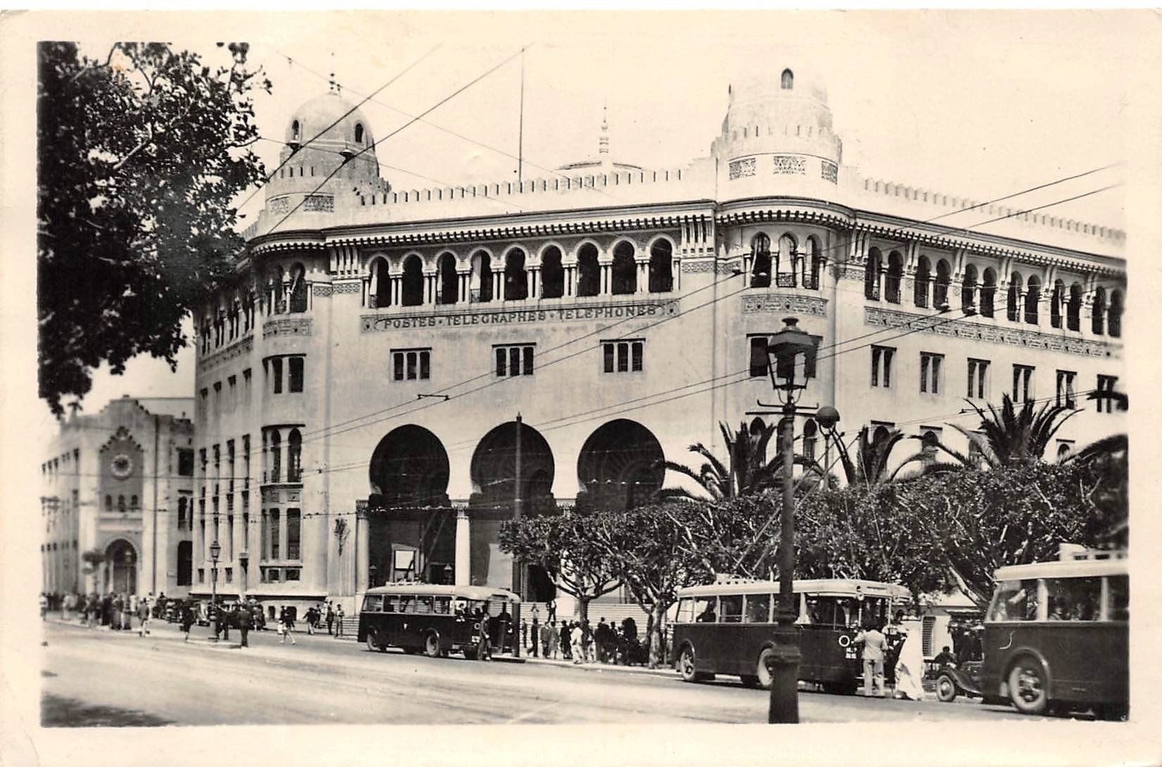 Cartoline postali: Alger, La Grand'Poste – Usato da Ottikon b.Kemptth. venduto da Neptun1974