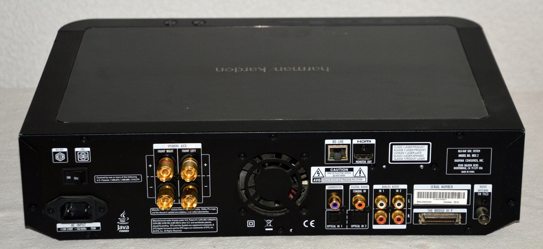 Harman-Kardon Lettore multimediale & Streamer: Harman Kardon BDS 2 Blu-ray DVD USB CD Radio – Difettoso da Collonges venduto da arashee 2