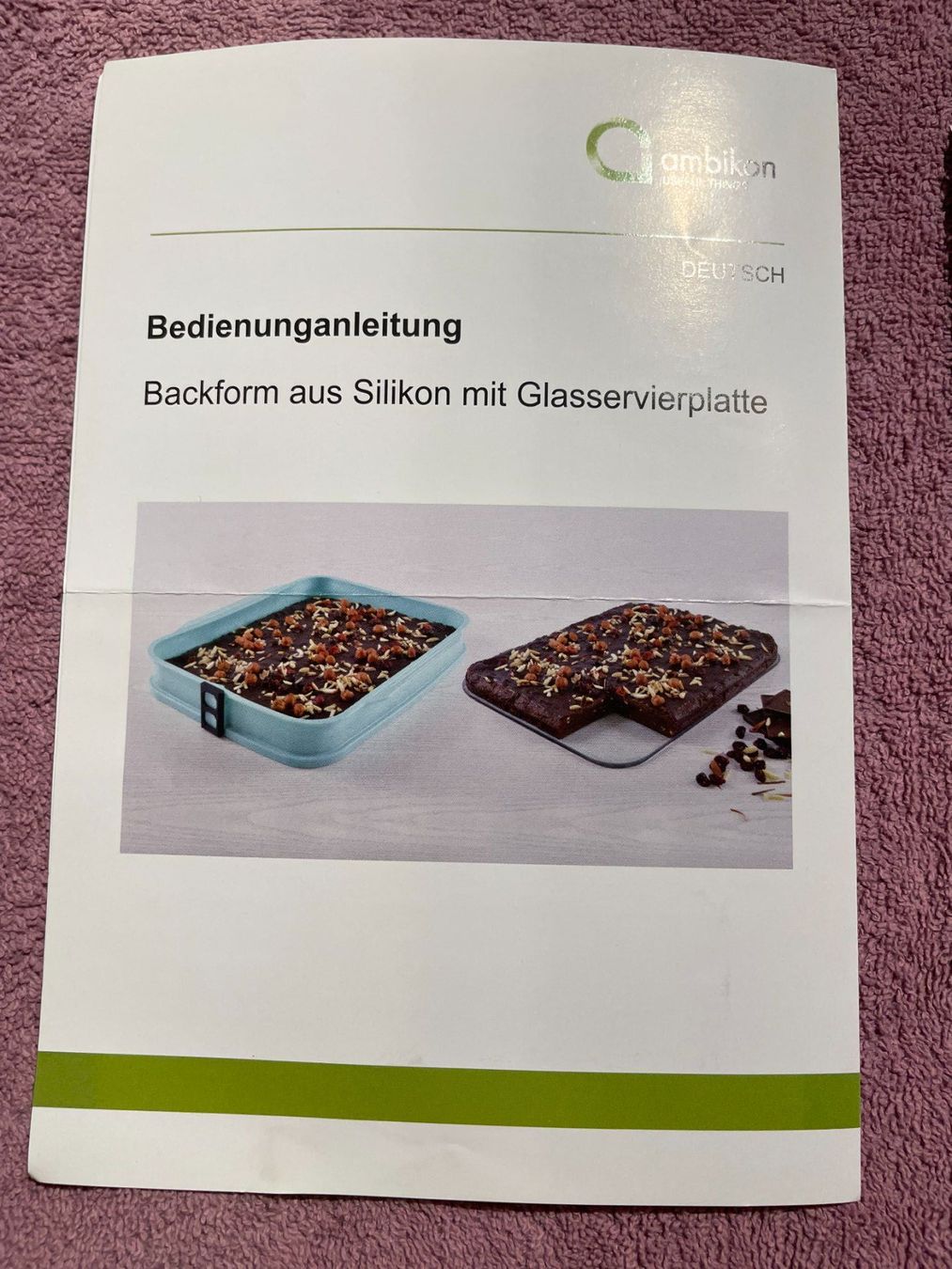 Backformen: Backform-Set Silikon/Glas von AMBIKON – Gebraucht aus Langnau b. Reiden von taffi17 4