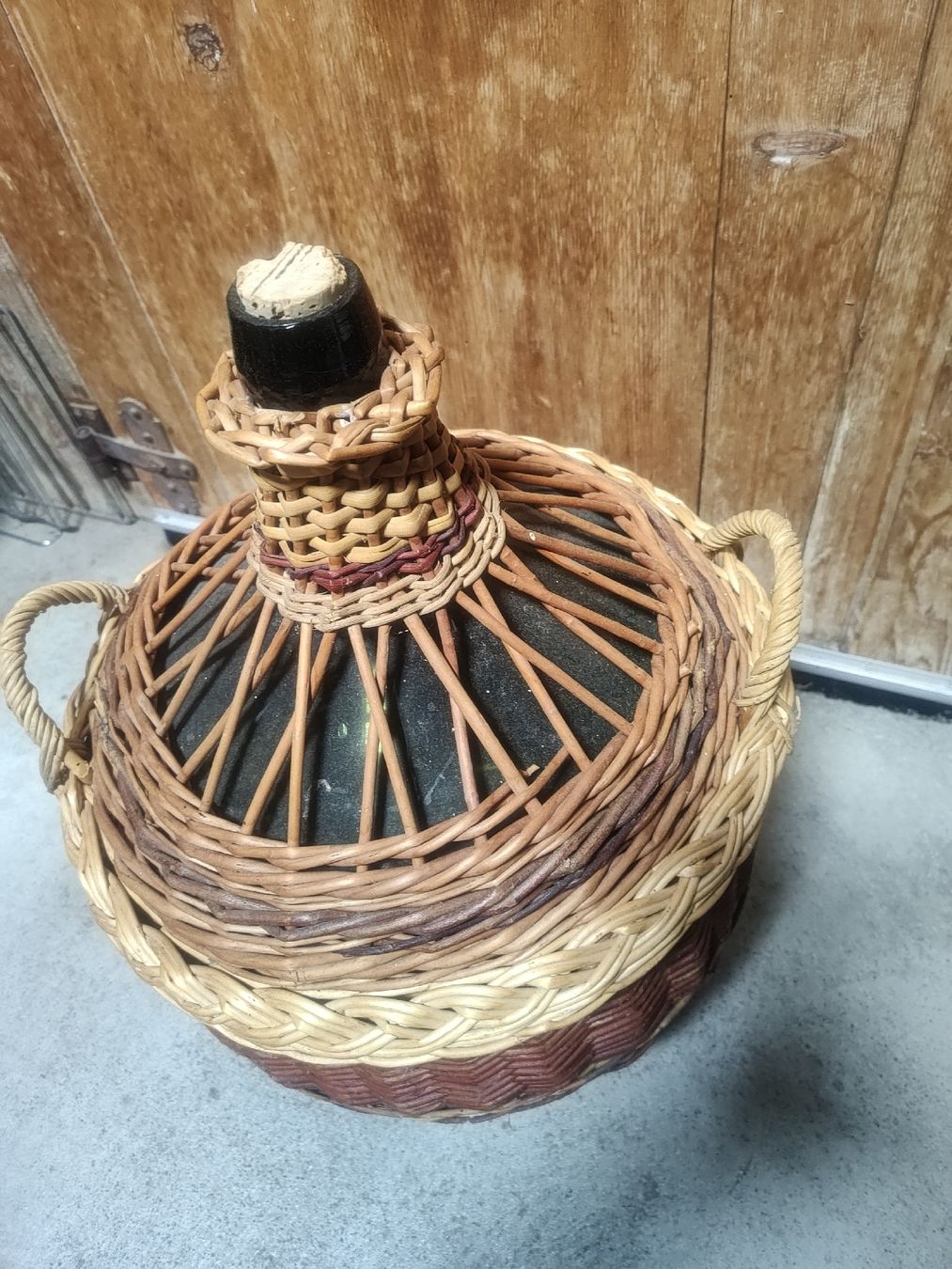 Bouteilles: Wunderschöne korbflasche Weinflasche Korb – D'occasion à Reichenbach i.k. par Bcarlos 2