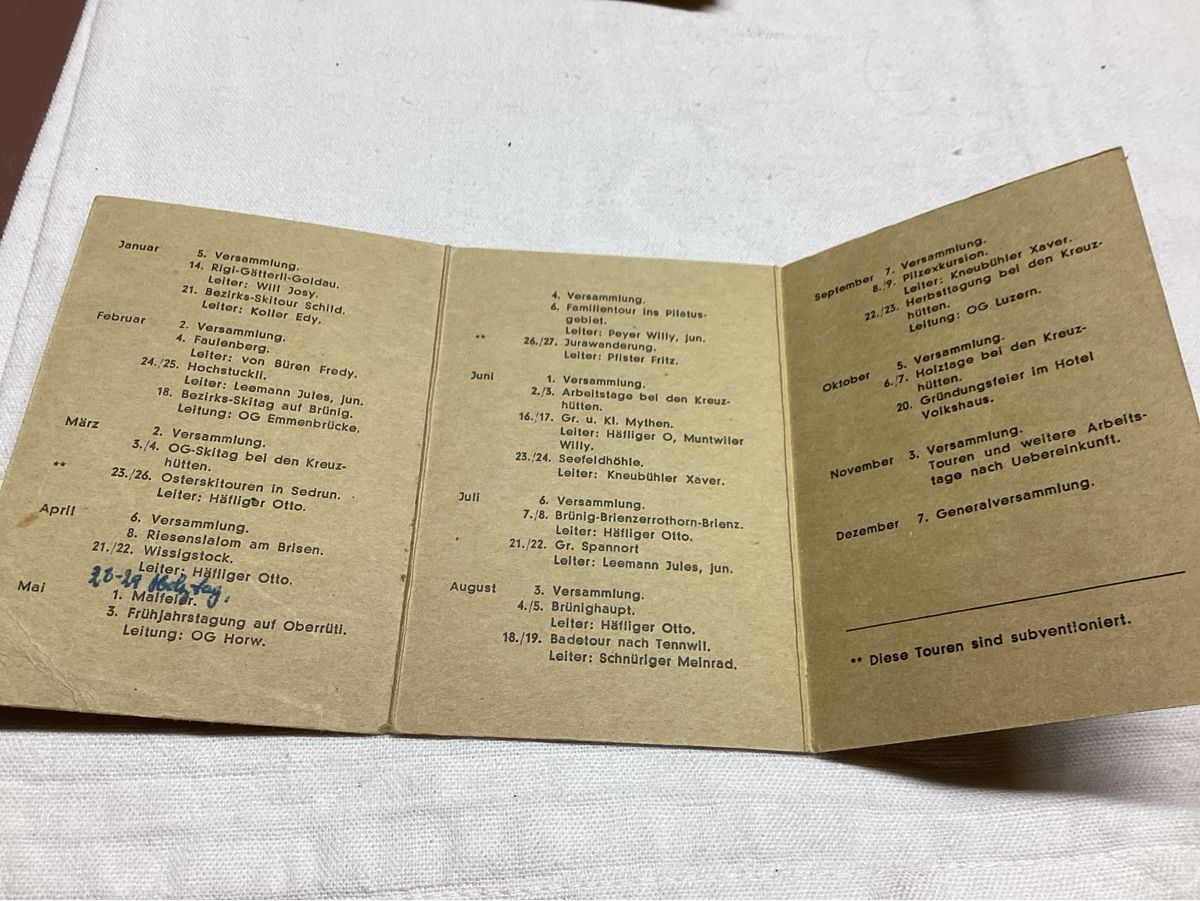Cartoline postali: LUZERN dépliant pub 1951 – Usato da Luc (Ayent) venduto da Rebouille 2