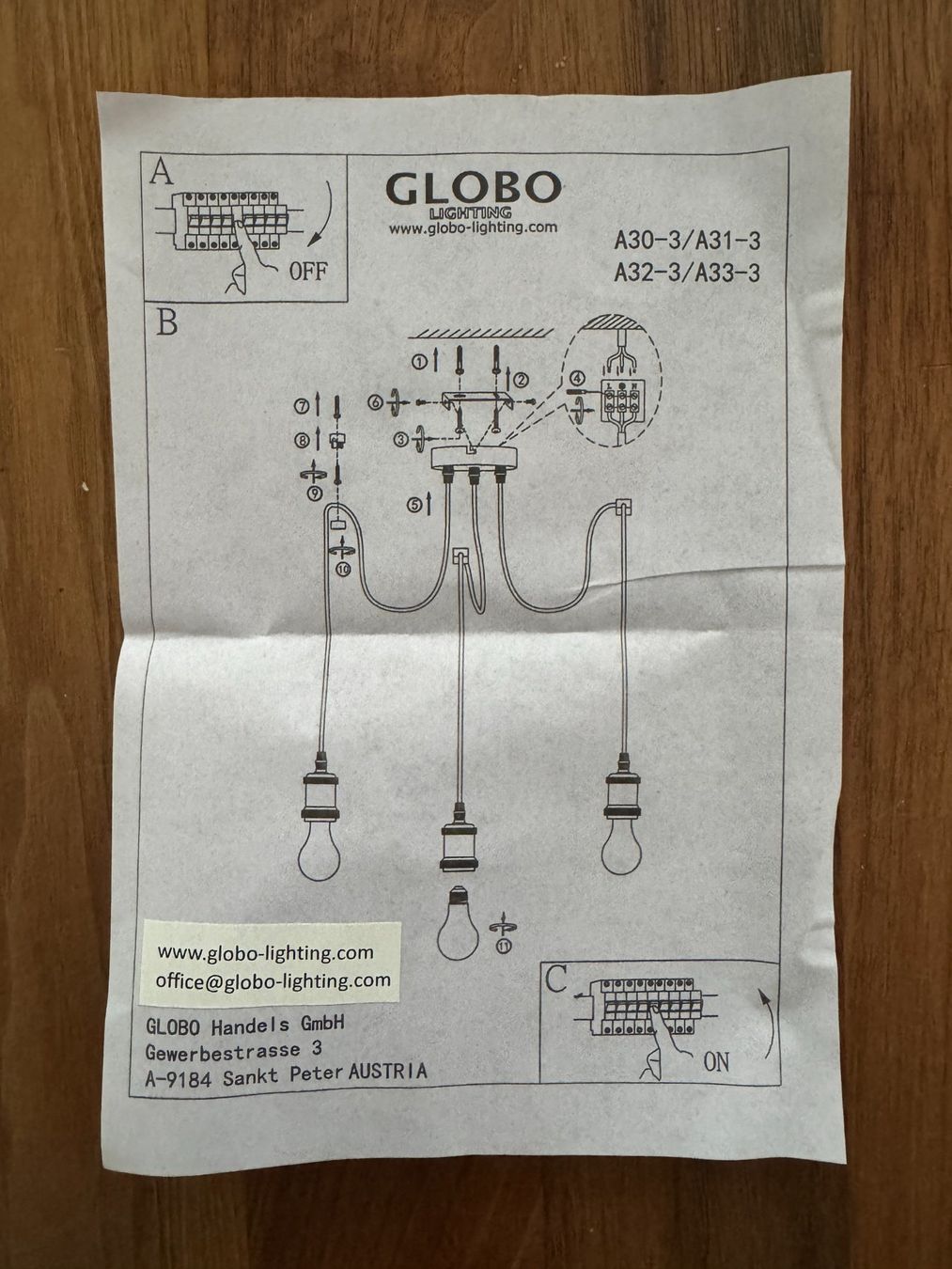 Lampade: Hängeleuchte Globo – Nuovo e nell'imballaggio originale da Uhwiesen venduto da sepp357 1