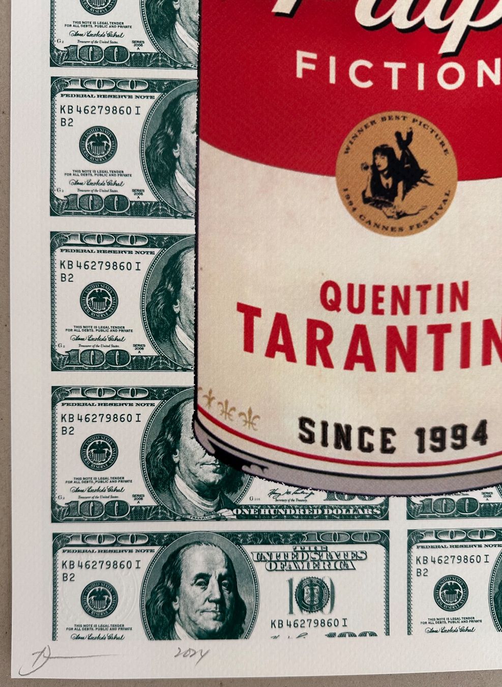 Gemälde: Death:  Pulp Fiction Tarantino, signiert – Neu (gemäss Beschreibung) aus Meilen von Smgdesign 1