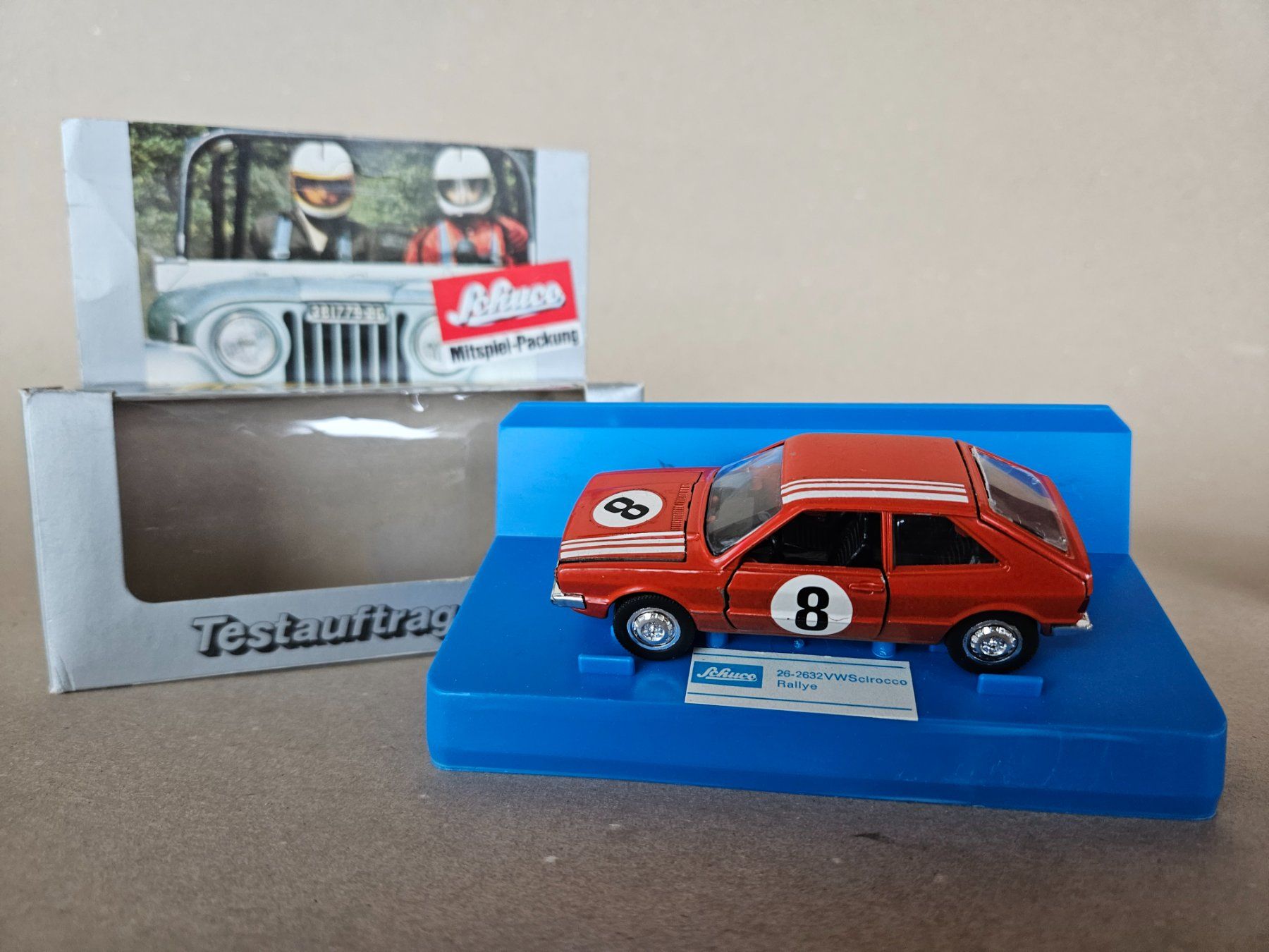 Schuco Modellautos: Schuco VW- Scirocco Rallye Modellauto 2632 – Gebraucht aus Wisen SO von