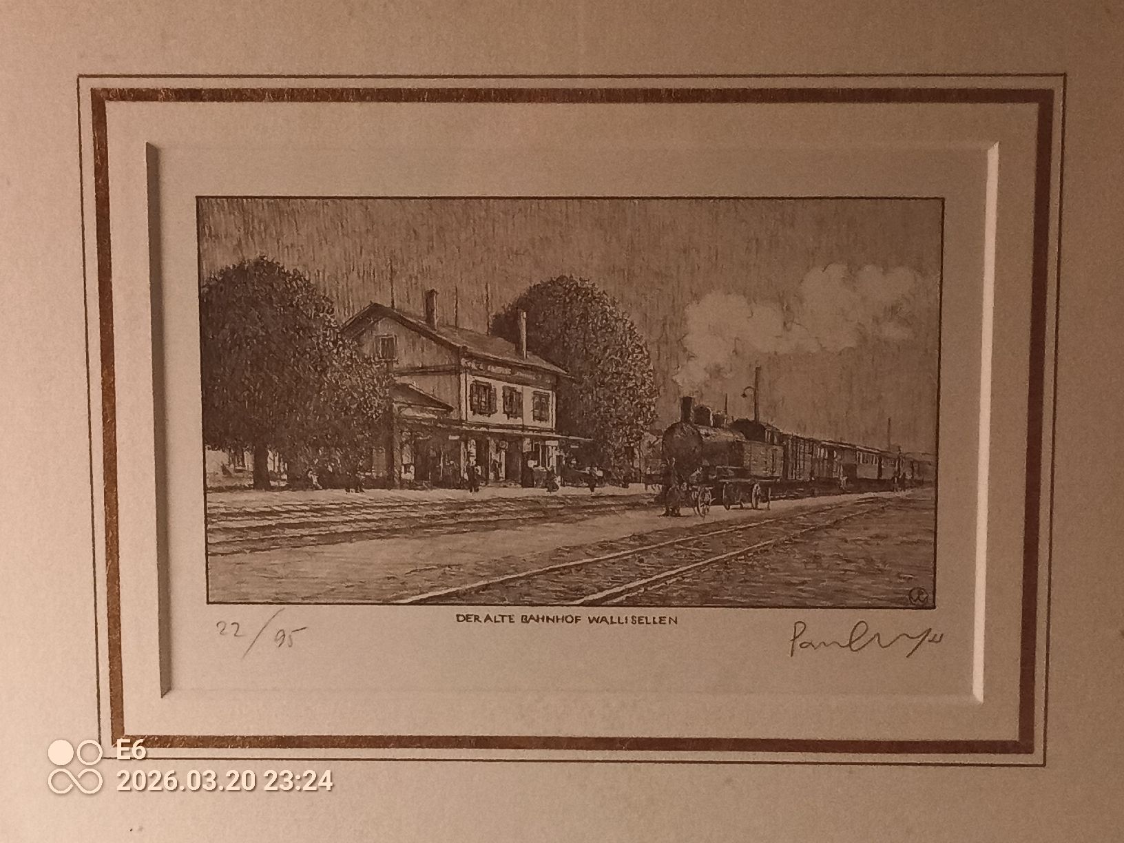 Dipinti: Bild des alten Bahnhofs Wallisellen – Usato da Zürich venduto da Mitzi6 2