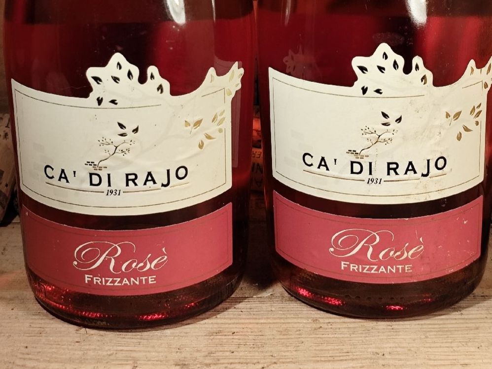 2 Flaschen Ca' di Rajo Rosé Frizzante (Neu und originalverpackt) in ...