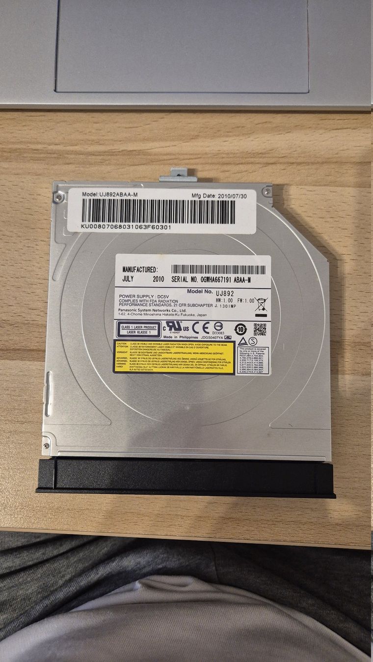 Multimediaplayer & Streamer: DVD-Brenner UJ892ABAA-M Gateway Dual-layer DVDrw SATA – Gebraucht aus Münchenbuchsee von MV_Solutions