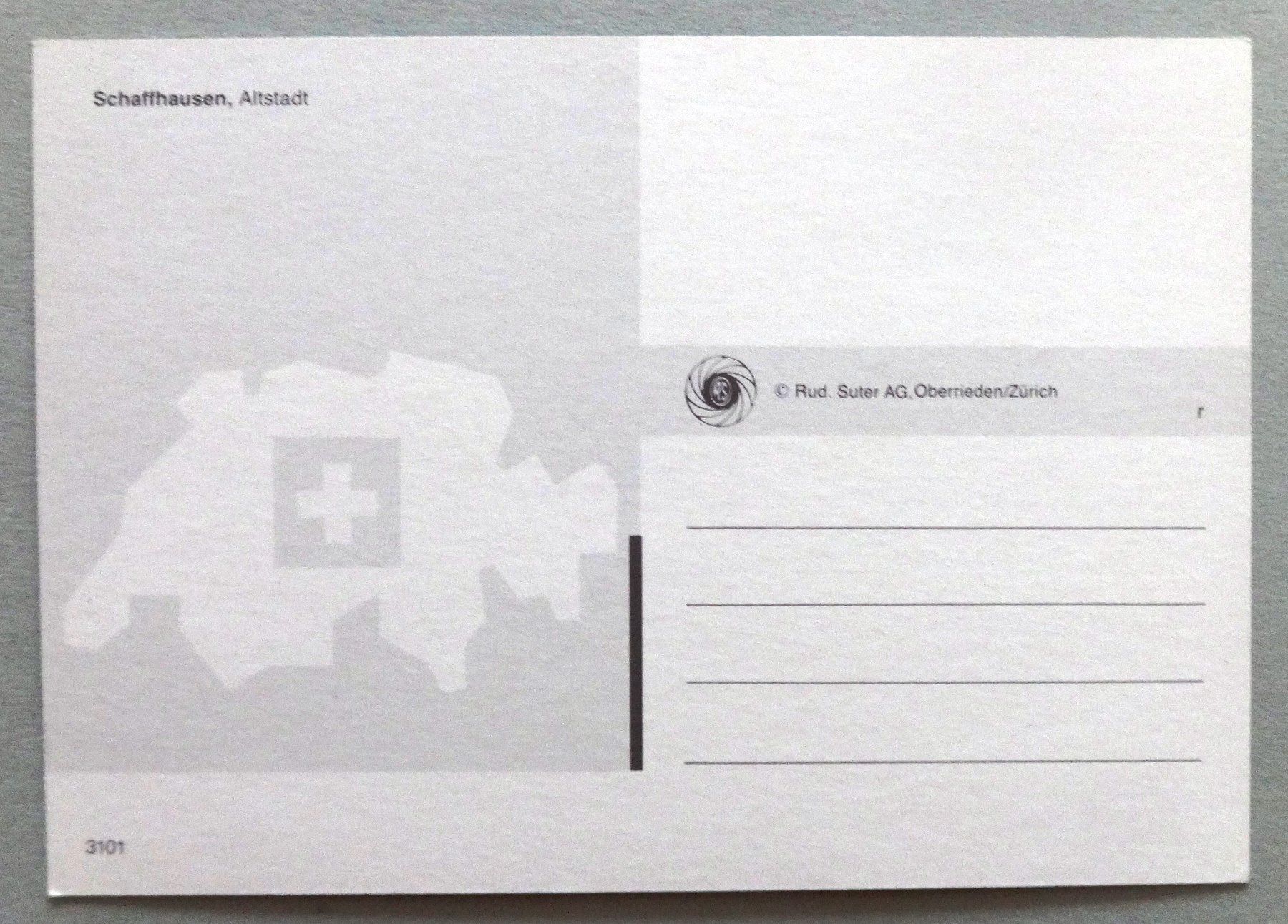 Cartoline postali: Schaffhausen – Usato da Fétigny venduto da Billy2miny 1